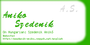 aniko szedenik business card